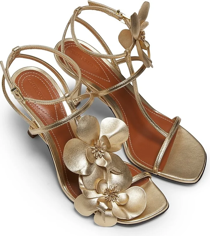 Women's Orchid 85MM Sandals - Gold - Size 7 - Image 4
