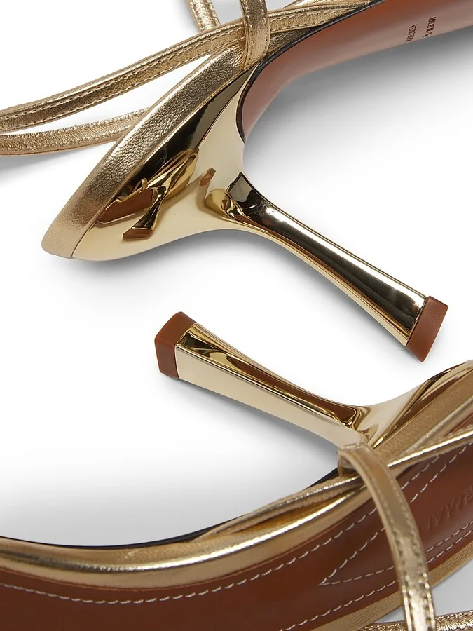 Women's Orchid 85MM Sandals - Gold - Size 7 - Image 6