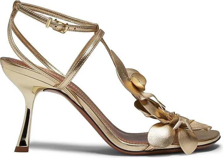 Women's Orchid 85MM Sandals - Gold - Size 7