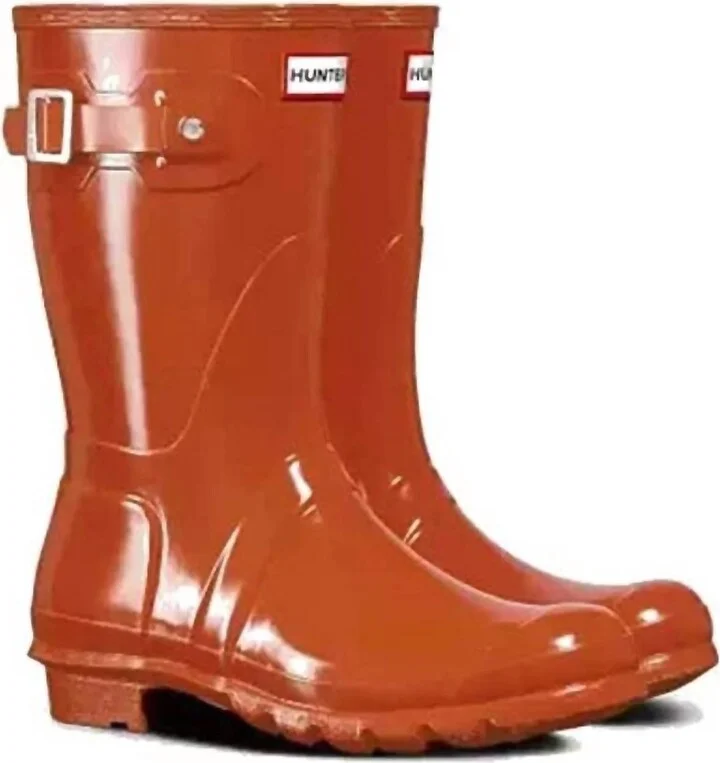 Women's Original Short Gloss Wellington Boots In Siren