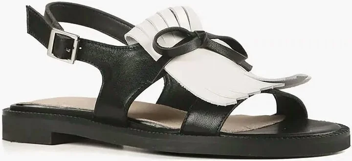 Women's Ortega Bow Sandal In White/black