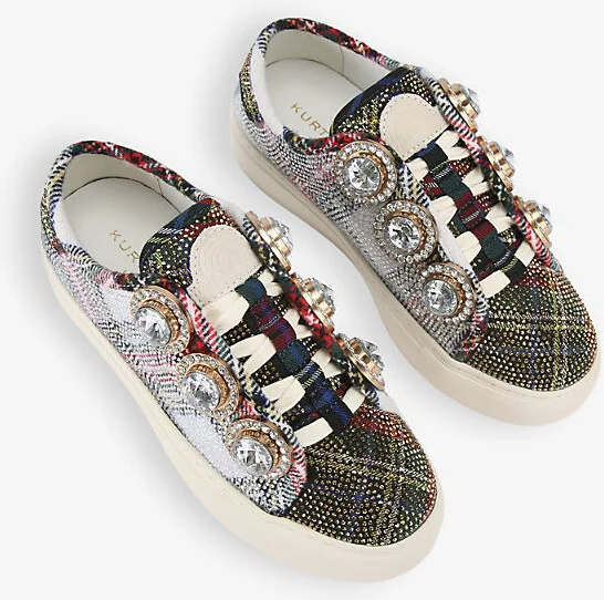 Womens Other Laney Octavia Embellished Woven Trainers Eur 36 / 3 Uk Women - Image 2