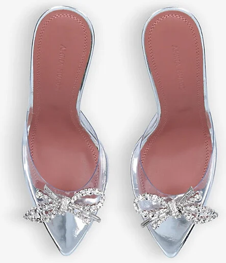 Womens Other Rosie Glass Crystal-Embellished Sling-Back PVC Courts Eur 40 / 7 Uk Women - Image 2