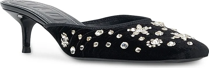 Women's Otto Beaded Velvet Kitten Heels - Starry Night - Size 5 - Image 2