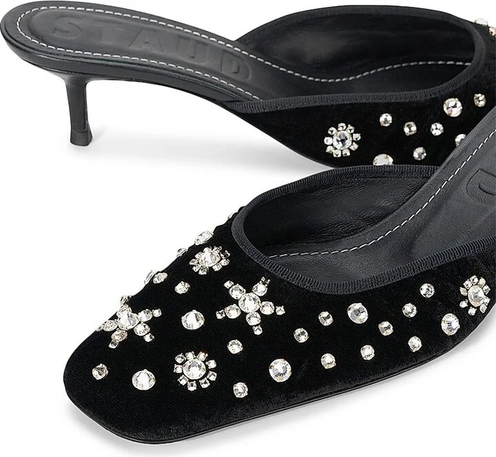 Women's Otto Beaded Velvet Kitten Heels - Starry Night - Size 5 - Image 5