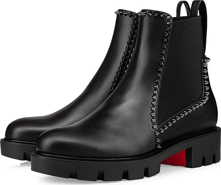 Women's Out Lina Spike Lug Boots - Black - Size 5 - Image 2