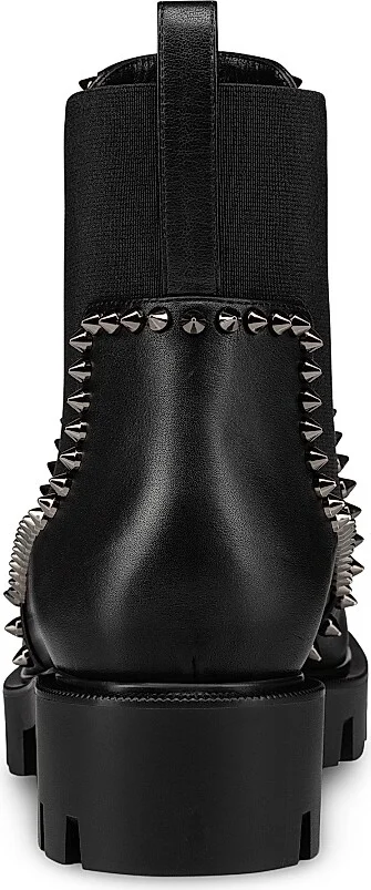 Women's Out Lina Spike Lug Boots - Black - Size 5 - Image 3