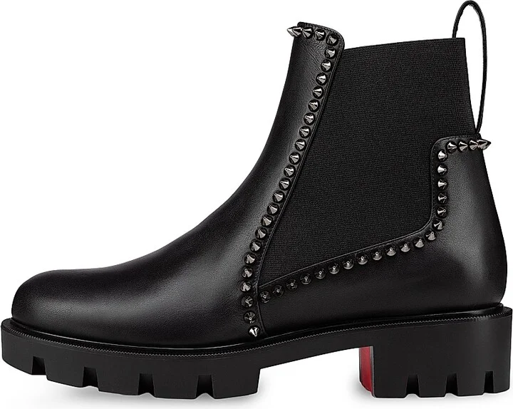 Women's Out Lina Spike Lug Boots - Black - Size 5 - Image 4