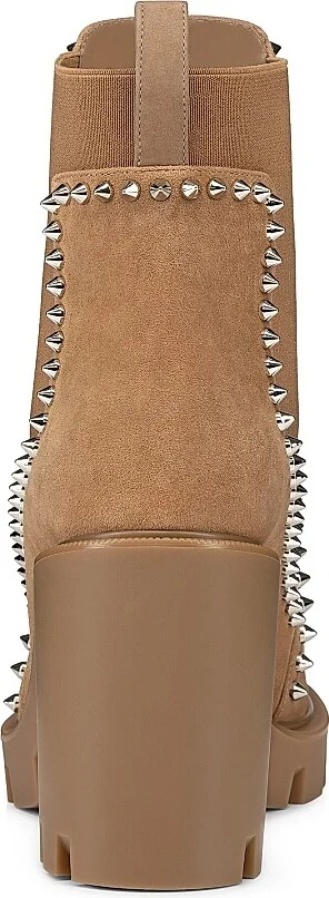 Women's Out Line Spikes Lug 70MM Veau Velours Boots - Lionne - Size 7 - Image 3