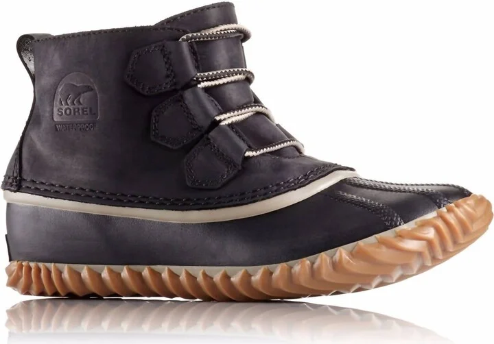 Women's Out N About Leather Ankle Boot In Black