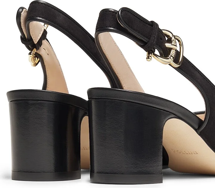 Women's Outline 55MM Suede & Leather Pumps - Beige - Size 8.5 - Image 7