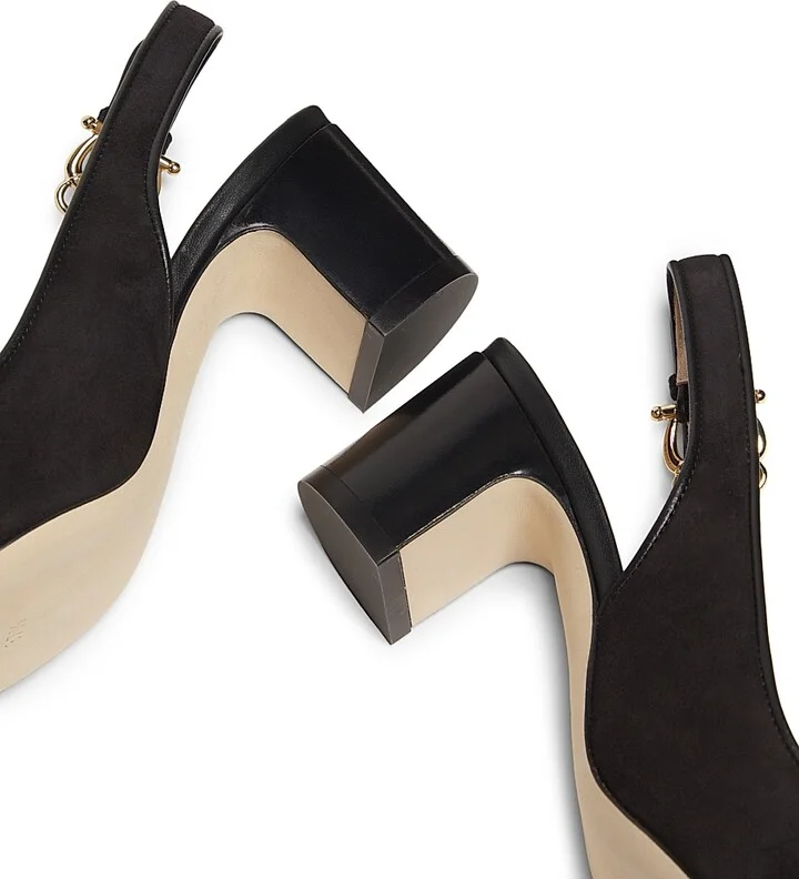 Women's Outline 55MM Suede & Leather Pumps - Beige - Size 8.5 - Image 9