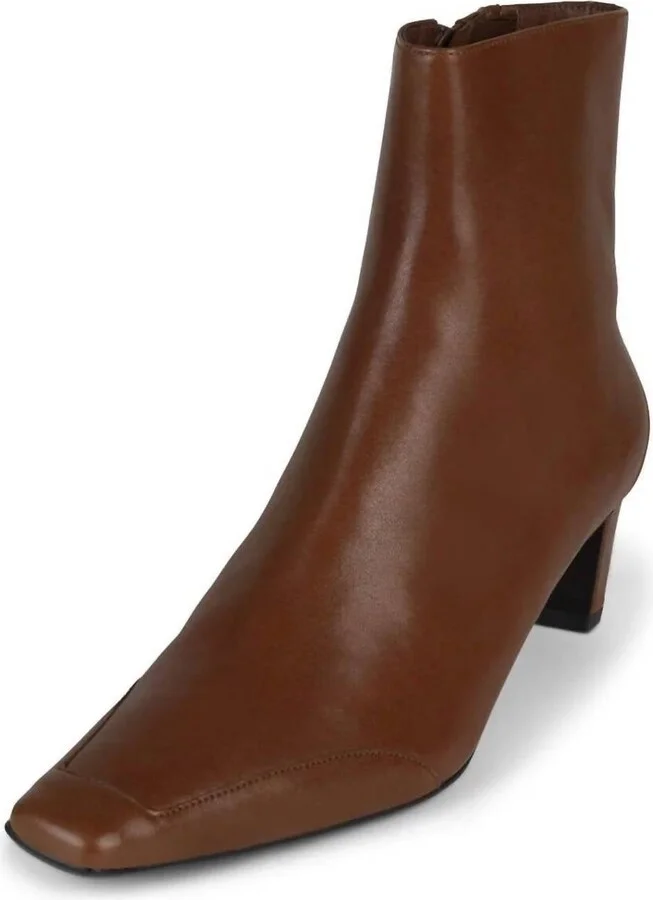 Women's Outwest Ankle Boots In Dark Tan