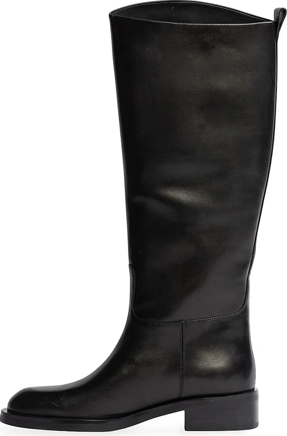 Women's Pace Leather Boots - Black Leather - Size 6 - Image 5