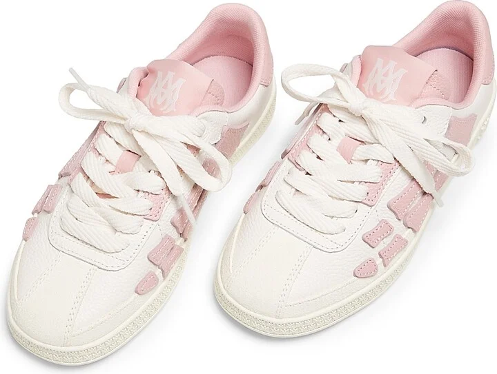 Women's Pacific Bones Leather Low-Top Sneakers - Vintage Pink - Size 11 - Image 4