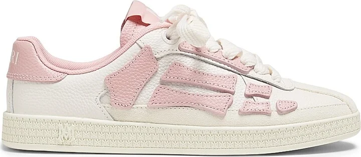 Women's Pacific Bones Leather Low-Top Sneakers - Vintage Pink - Size 11