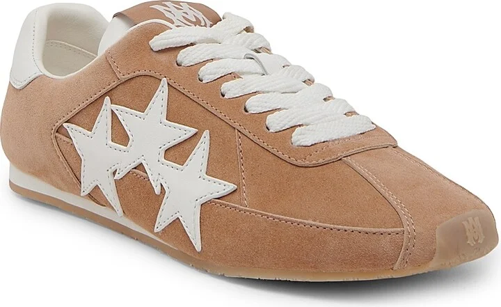 Women's Pacific Slim Leather Low-Top Sneakers - Camel - Size 11 - Image 2