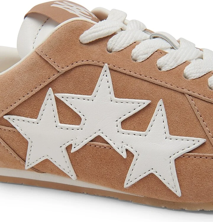 Women's Pacific Slim Leather Low-Top Sneakers - Camel - Size 11 - Image 5