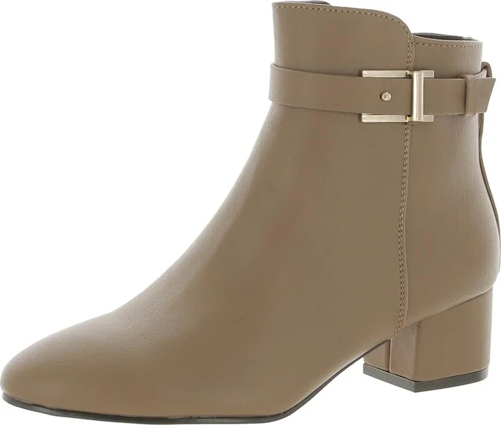 Womens PADDED INSOLE BLOCK HEEL Ankle Boots