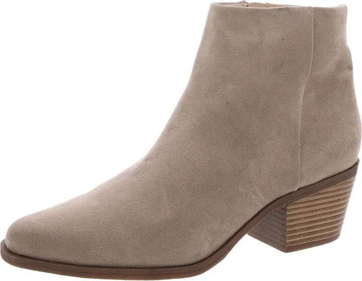 Womens Padded Insole Faux Suede Ankle Boots