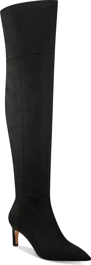Womens Padded Insole Faux Suede Knee-High Boots