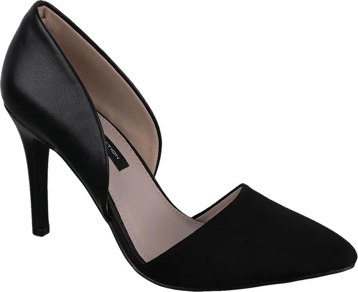 Womens Padded Insole Leather D'Orsay Heels