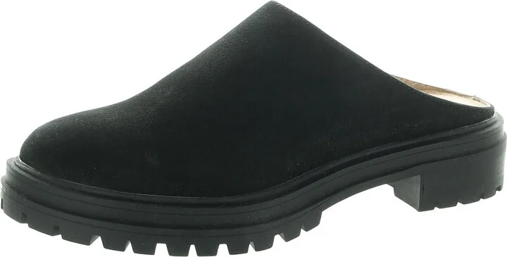 Womens Padded Insole Leather Mules
