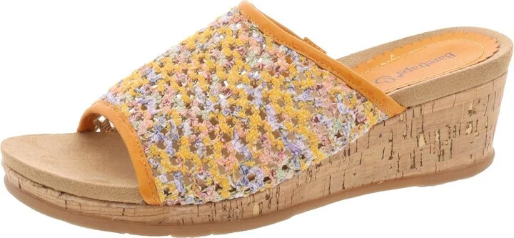 Womens Padded Insole Manmade Wedge Sandals