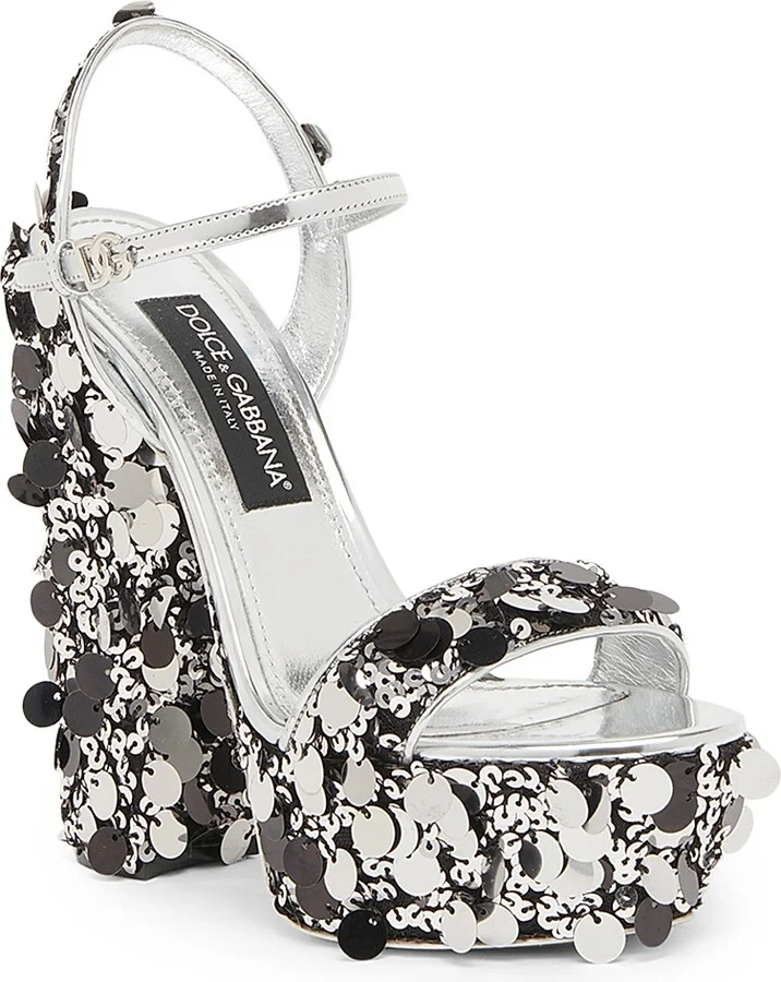 Women's Paillettes 140MM Platform Sandals - Size 5 - Image 2