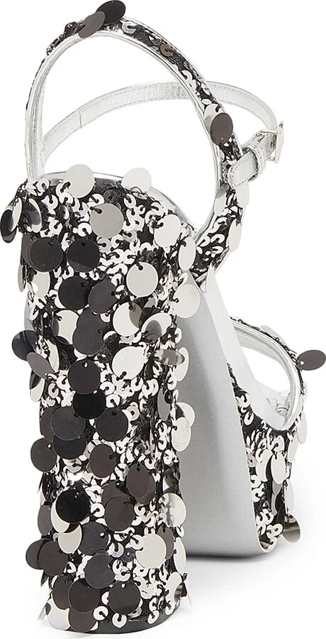 Women's Paillettes 140MM Platform Sandals - Size 5 - Image 3