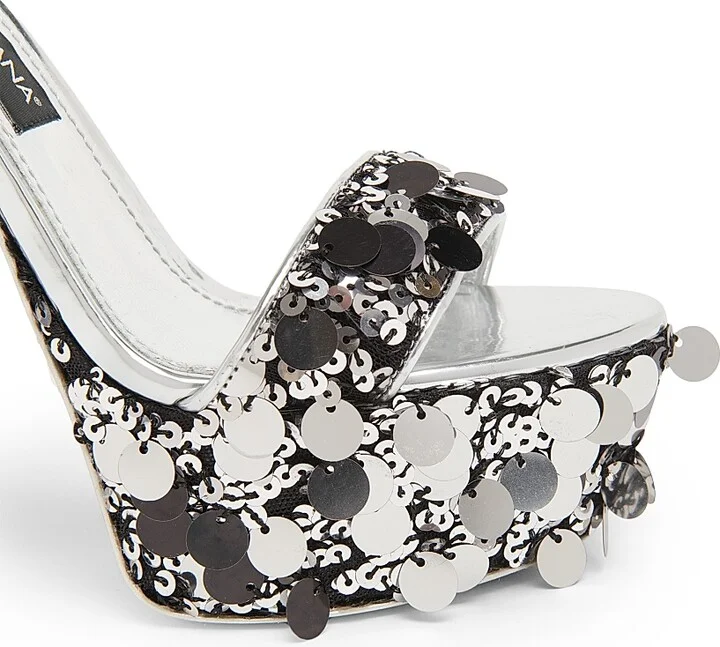 Women's Paillettes 140MM Platform Sandals - Size 5 - Image 5