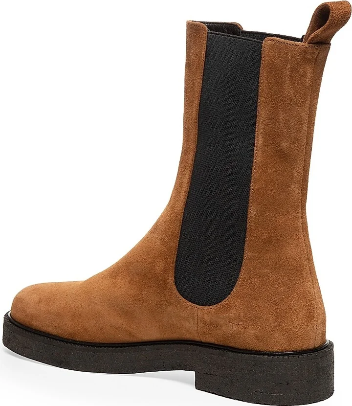 Women's Palamino Suede Chelsea Boots - Tan Black - Size 5 - Image 2