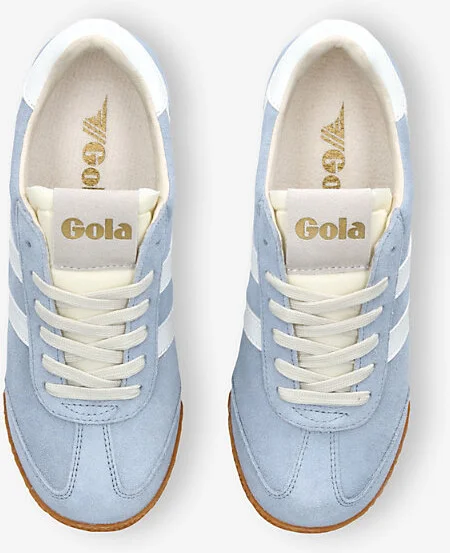 Womens Pale Blue Elan Suede Low-Top Trainers Eur 38/5 Uk Women - Image 2