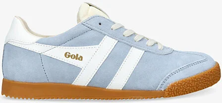 Womens Pale Blue Elan Suede Low-Top Trainers Eur 38/5 Uk Women