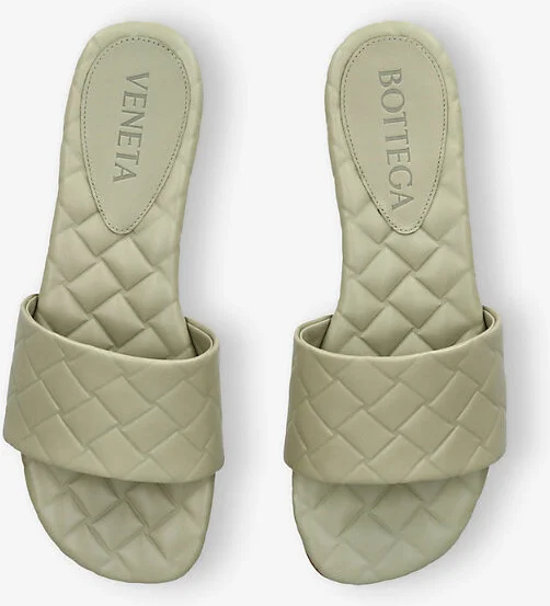 Womens Pale Green Amy Leather Sandals Eur 40 / 7 Uk Women - Image 2