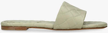 Womens Pale Green Amy Leather Sandals Eur 40 / 7 Uk Women