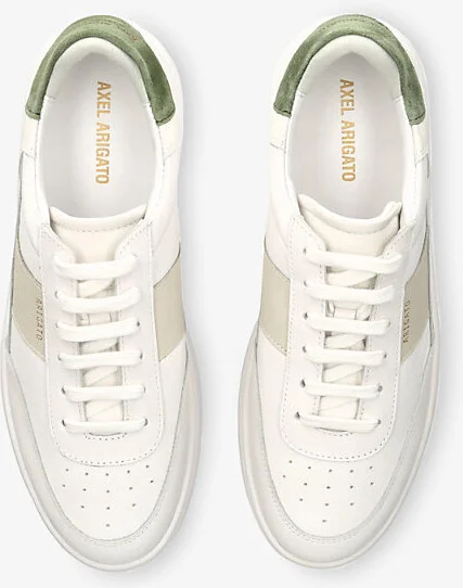 Womens Pale Green Vintage Orbit Leather Low-Top Trainers Eur 40 / 6 Uk Men - Image 2