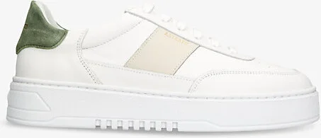 Womens Pale Green Vintage Orbit Leather Low-Top Trainers Eur 40 / 6 Uk Men