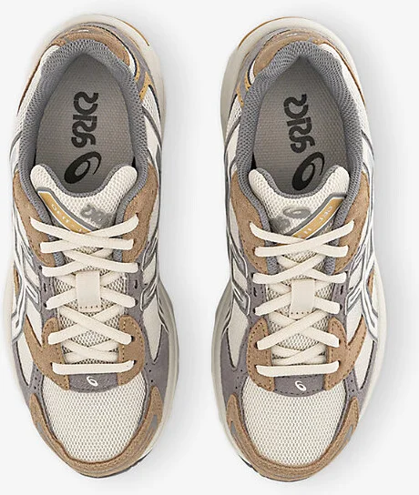 Womens Pale Oak Clay Grey Gel 1130 Suede and Mesh Low-Top Trainers 8 - Image 2