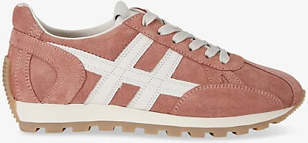 Womens Pale Pink Allacciato H 671 Suede Low-Top Trainers Eur 40.5 / 7.5 Uk Women