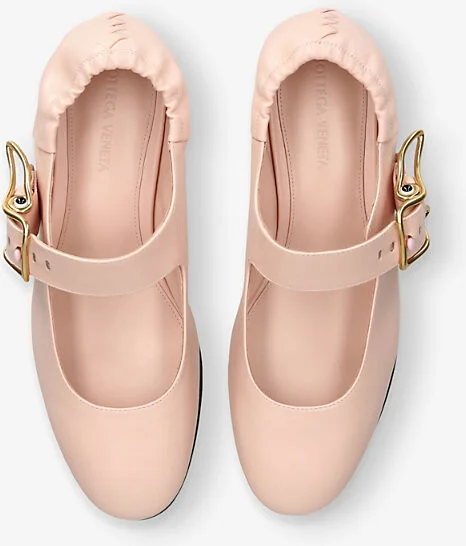Womens Pale Pink Astaire Mary-Jane Ballerina Leather Flats Eur 36 / 3 Uk Women - Image 2