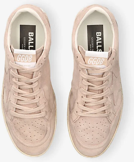Womens Pale Pink Ball Star Exclusive 2 Suede Low-Top Trainers Eur 37 / 4 Uk Women - Image 2