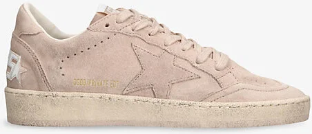Womens Pale Pink Ball Star Exclusive 2 Suede Low-Top Trainers Eur 37 / 4 Uk Women