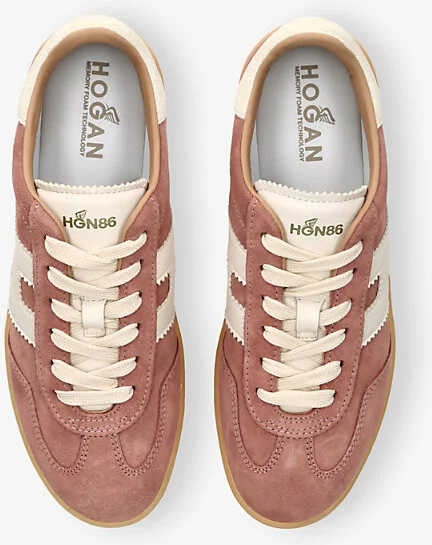 Womens Pale Pink Cool Suede Low-Top Trainers Eur 39 / 6 Uk Women - Image 2