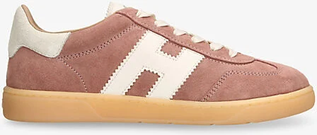 Womens Pale Pink Cool Suede Low-Top Trainers Eur 39 / 6 Uk Women