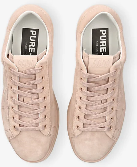Womens Pale Pink Pure Star 15678 Embroidered Suede Low-Top Trainers Eur 40 / 7 Uk Women - Image 2