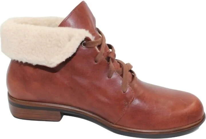Women's Pali Leather Shoes In Soft Chestnut