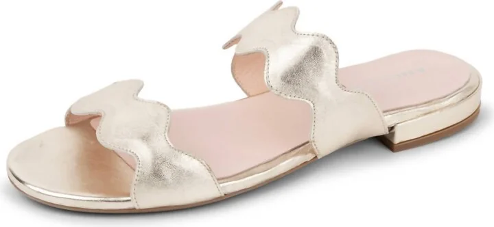 Women's Palm Beach Flat Sandal In Gold