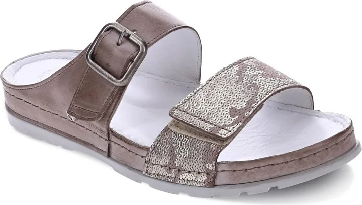 Women's Palma 2 Strap Slide Sandal In Taupe