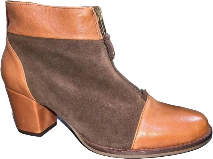 Women's Palma Ankle Boots In Brown Combo